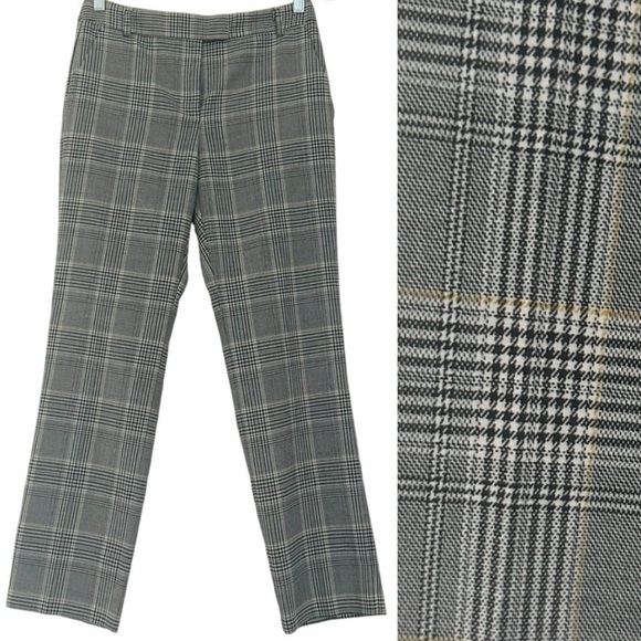REISS JOANNE PLAID ANKLE TROUSER SIZE 4 - Picture 3 of 16
